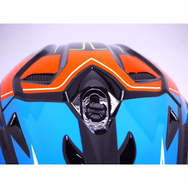 Мотошлем Hizer J6803 black/blue, черный/синий, размер XL