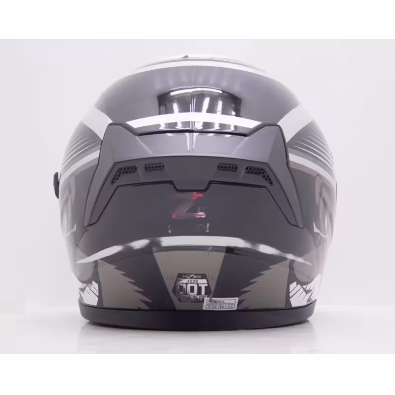 Мотошлем Hizer J228, черный/серый, размер XL