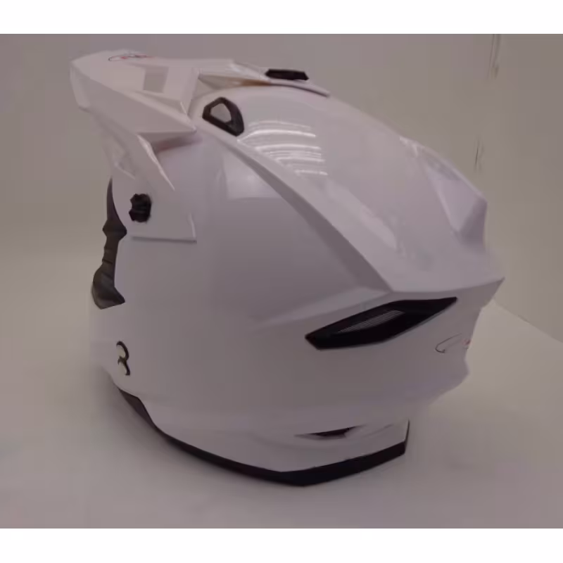 Мотошлем Ataki MX801 Solid, белый, размер L