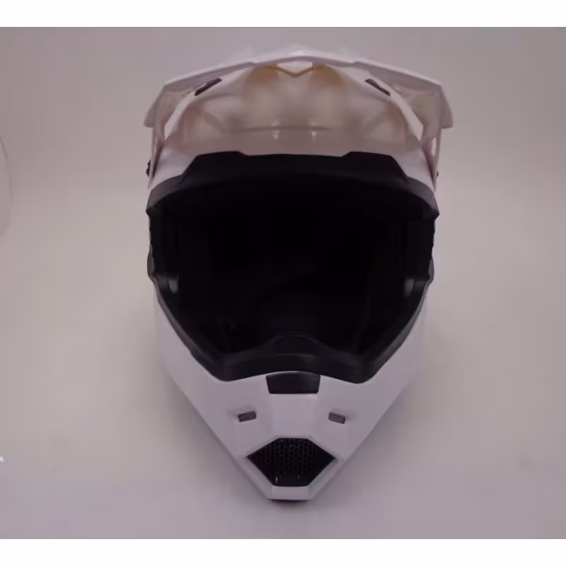 Мотошлем Ataki MX801 Solid, белый, размер L