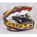Мотошлем Ataki JK802 Rampage, коричневый/желтый, размер M