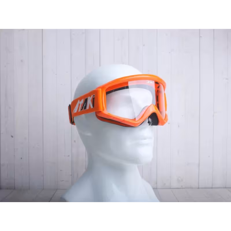 Мотоочки Ataki HB-319, оранжевый/прозрачный