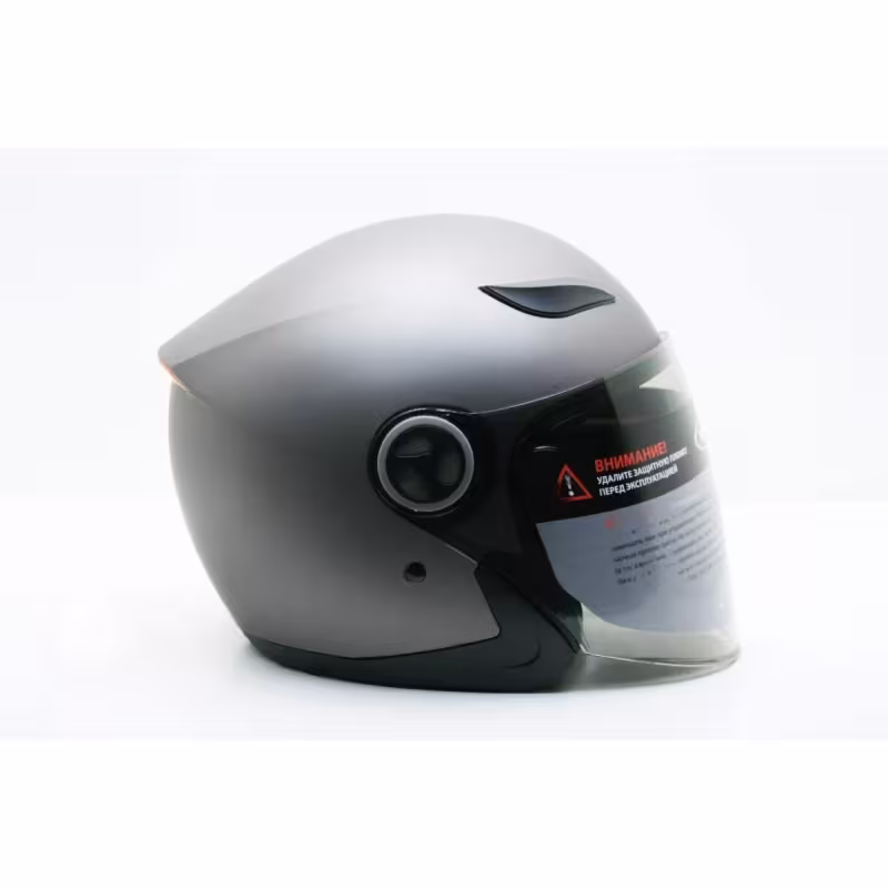 Мотошлем Yema YM-619, серый, размер S