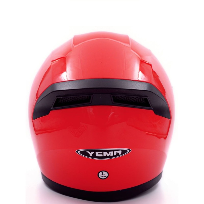 Мотошлем Yema YM-829, красный, размер M