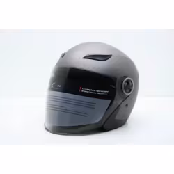 Мотошлем Yema YM-619, серый, размер M 