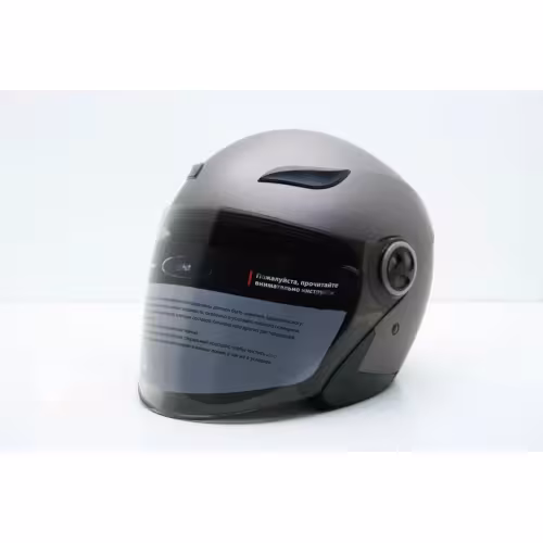 Мотошлем Yema YM-619, серый, размер M 