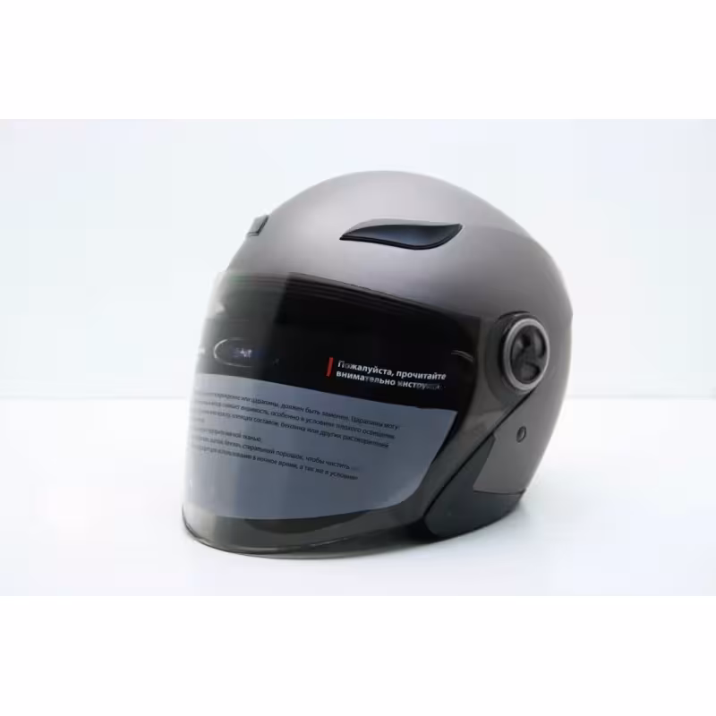 Мотошлем Yema YM-619, серый, размер L