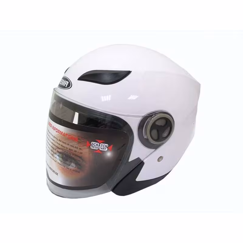 Мотошлем Yema YM-619, белый, размер S 