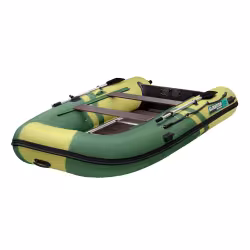 Надувная лодка ПВХ Gladiator B370, пайол фанерный, зеленый/оливковый