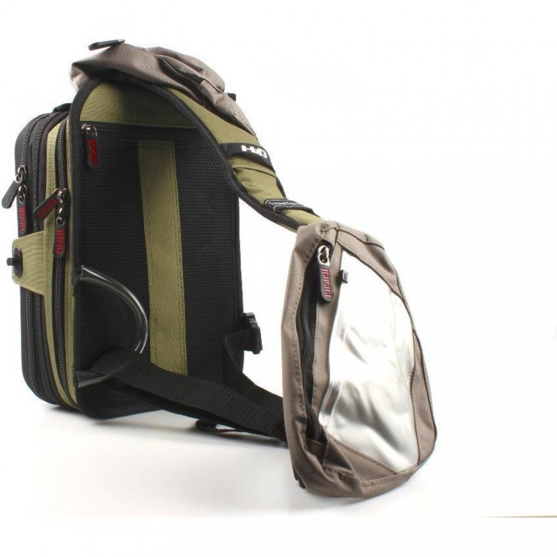 Сумка поясная (рюкзак однолямочный) Rapala Limited Sling Bag Pro, хаки/черный