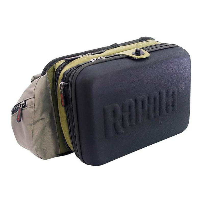 Сумка поясная (рюкзак однолямочный) Rapala Limited Sling Bag Pro, хаки/черный