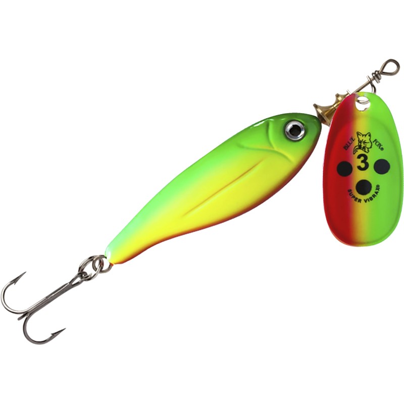 Блесна вращающаяся Blue Fox Minnow Super Vibrax 1 /GYR