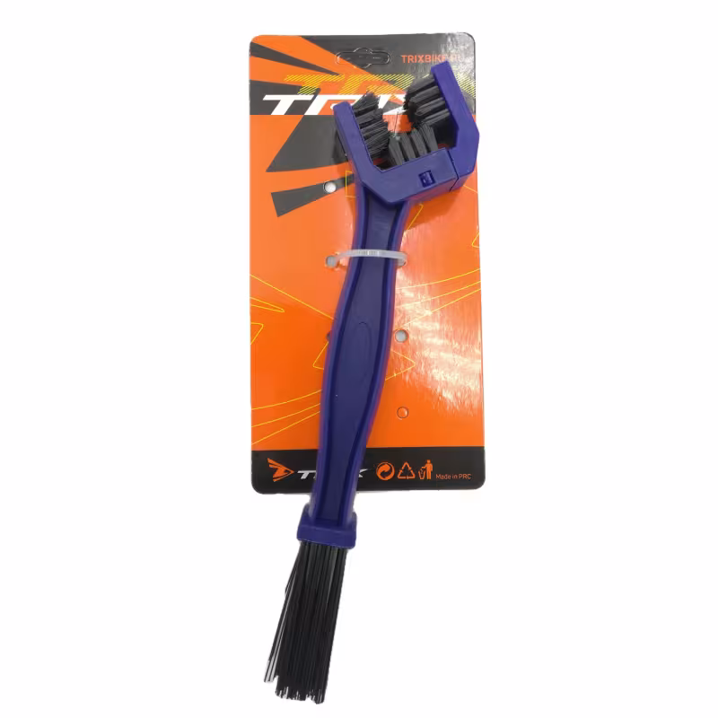 Щетка двухсторонняя для чистки цепи, трещотки, кассеты KENLI KL-7006