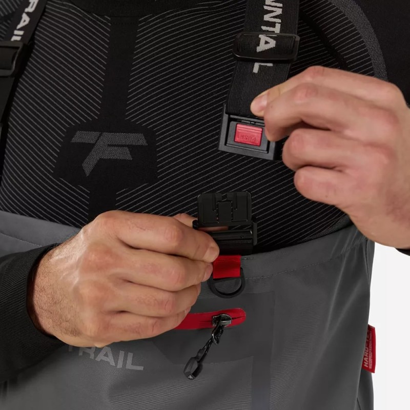 Полукомбинезон-вейдерсы Finntrail Wademan 1524, мембрана Hard-Tex, серый, размер 42-44 (XS), 160-170 см