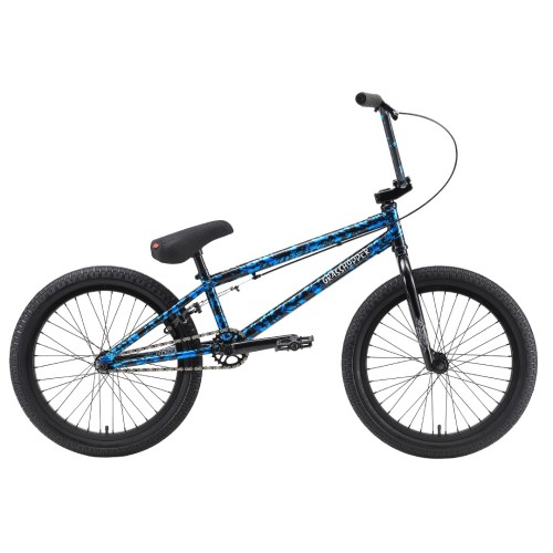 Велосипед подростковый Tech Team grasshoper BMX 20", 1 скорость, синий/черный