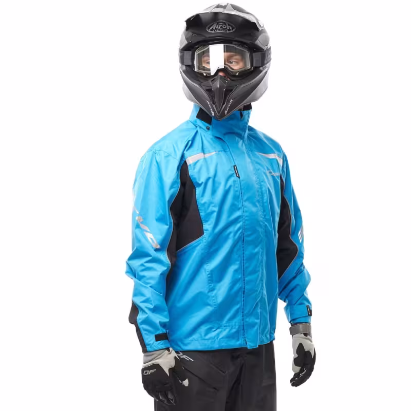 Куртка-дождевик мужская Dragonfly Evo Blue, мембрана, голубой, размер M, 176 см