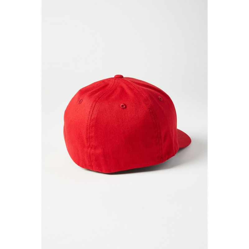 Кепка-бейсболка Fox Emblem Flexfit Hat, Chili, красный, размер S/M