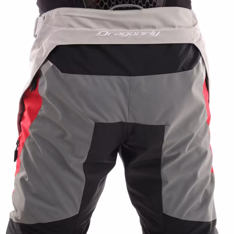 Мотоштаны мужские Dragonfly Freeride Grey/Red, нейлон, серый/красный, размер L, 182 см
