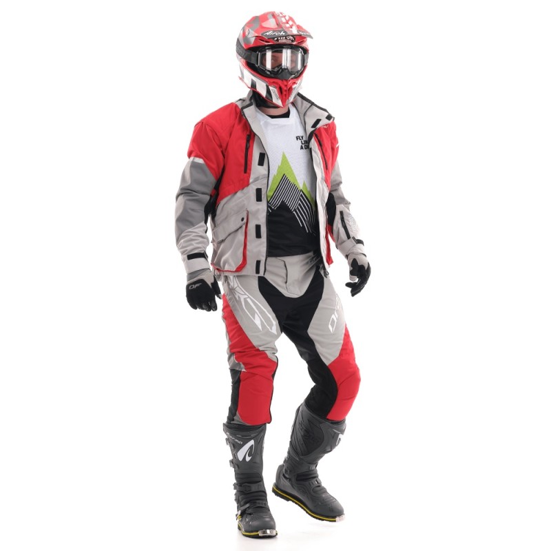 Мотокуртка мужская Dragonfly Freeride Grey/red, серый/красный, размер L, 182 см