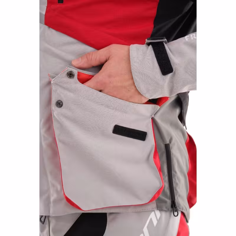 Мотокуртка мужская Dragonfly Freeride Grey/red, серый/красный, размер L, 182 см