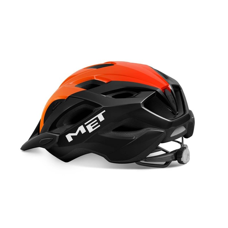 Велошлем Met Helmets Crossover, Black/Orange, черный\оранжевый, размер XL, 60-64 см