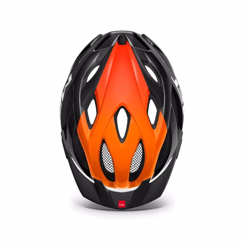 Велошлем Met Helmets Crossover Black/Orange, черный/оранжевый, размер XL, 60-64 см