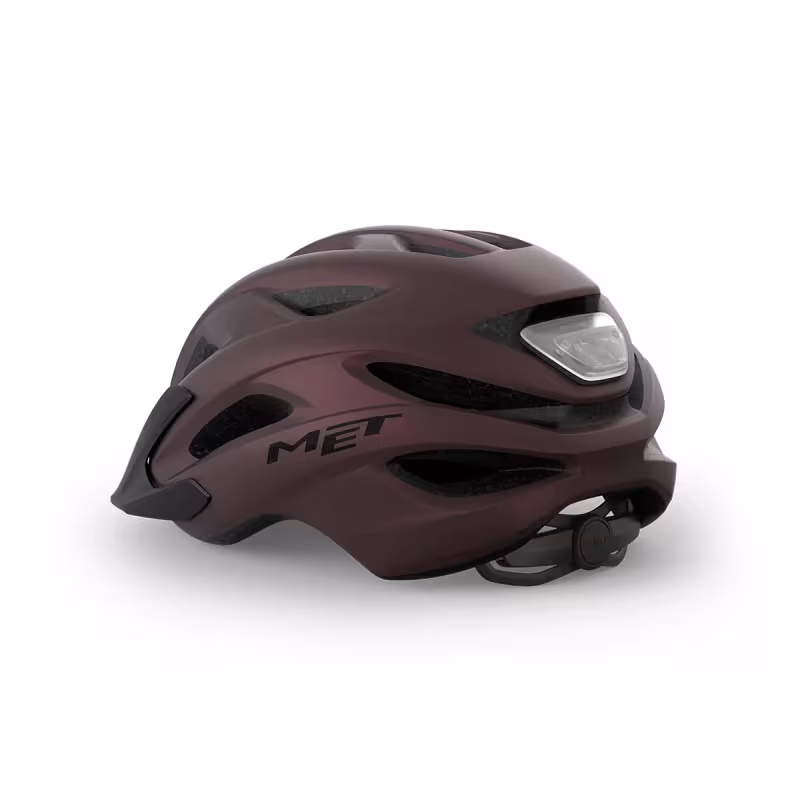 Велошлем Met Helmets Crossover Burgundy, бордовый, размер универсальный