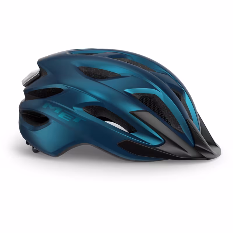 Велошлем Met Helmets Crossover, Metallic Blue, синий, размер XL, 60-64 см