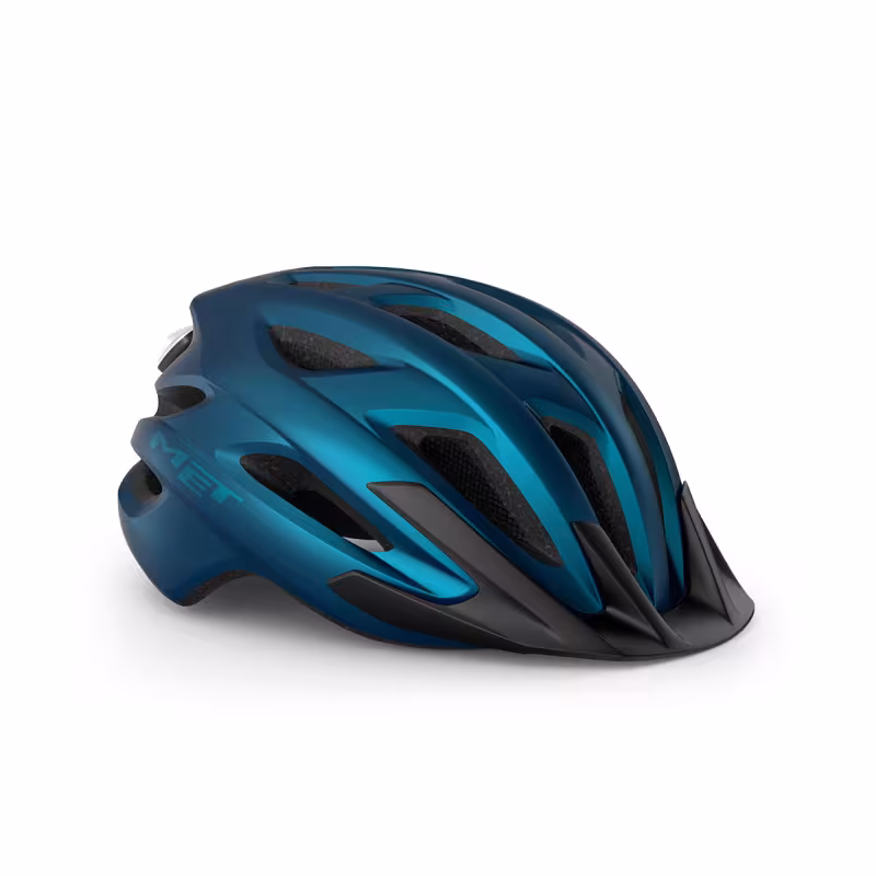 Велошлем Met Helmets Crossover, Metallic Blue, синий, размер XL, 60-64 см