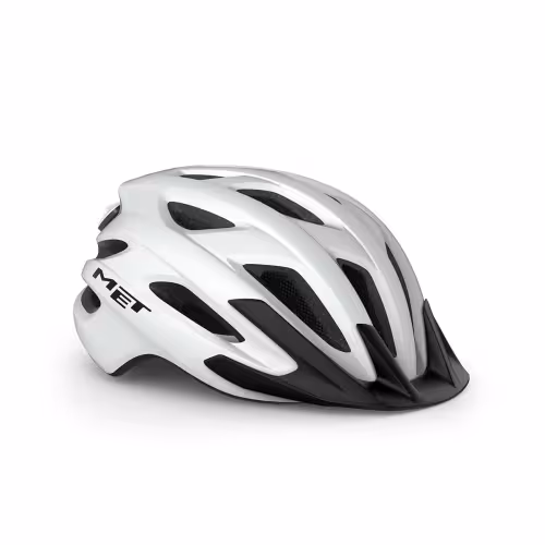 Велошлем Met Helmets Crossover White, белый/черный, размер XL, 60-64 см