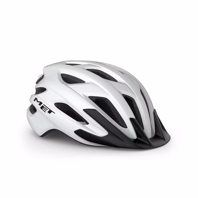 Велошлем Met Helmets Crossover White, белый/черный, размер XL, 60-64 см