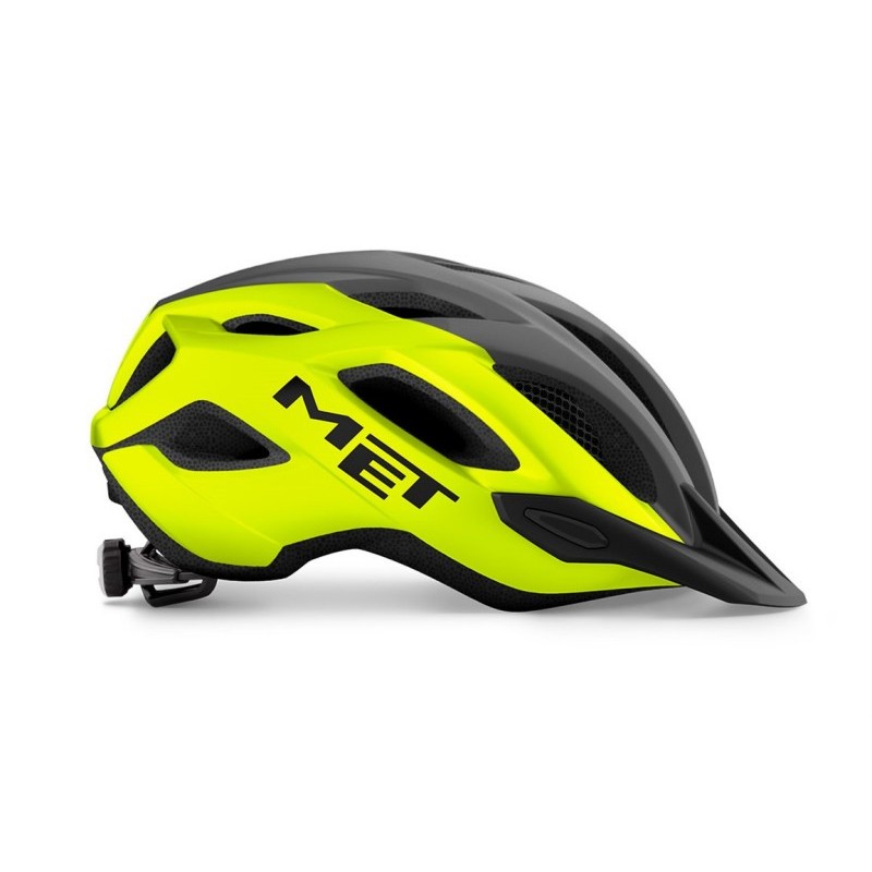 Велошлем Met Helmets Crossover, Yellow, желтый\серый, размер XL, 60-64 см