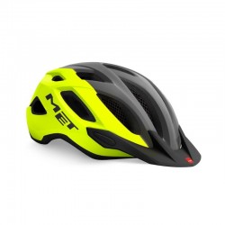 Велошлем Met Helmets Crossover, Yellow, желтый\серый, размер XL, 60-64 см