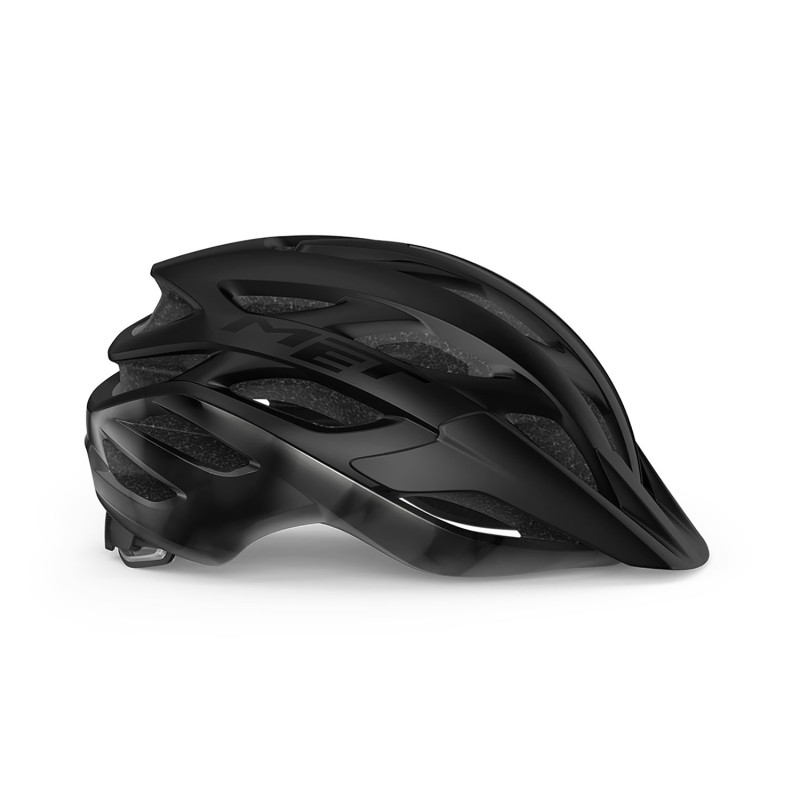 Велошлем Met Veleno, черный, размер L, 58-61 см
