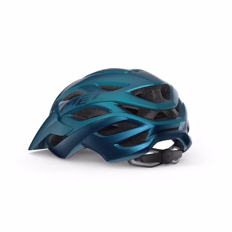 Велошлем Met Veleno, бирюзовый, размер L, 58-61 см