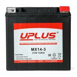 Аккумулятор Uplus YTX14L-BS, 12В, 14Ач
