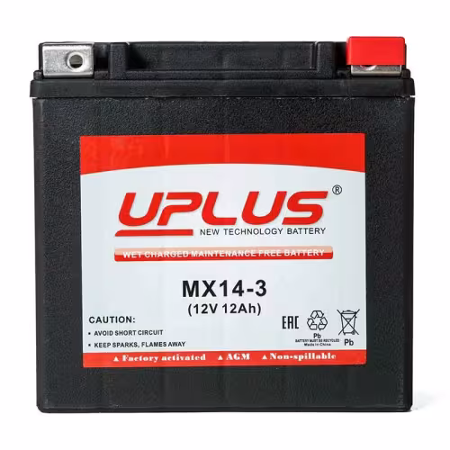 Аккумулятор Uplus YTX14L-BS, 12В, 14Ач