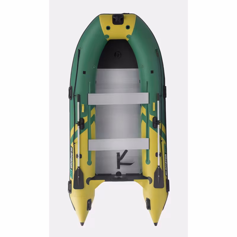 Надувная лодка ПВХ Gladiator C370AL, пайол алюминиевый, зеленый/оливковый