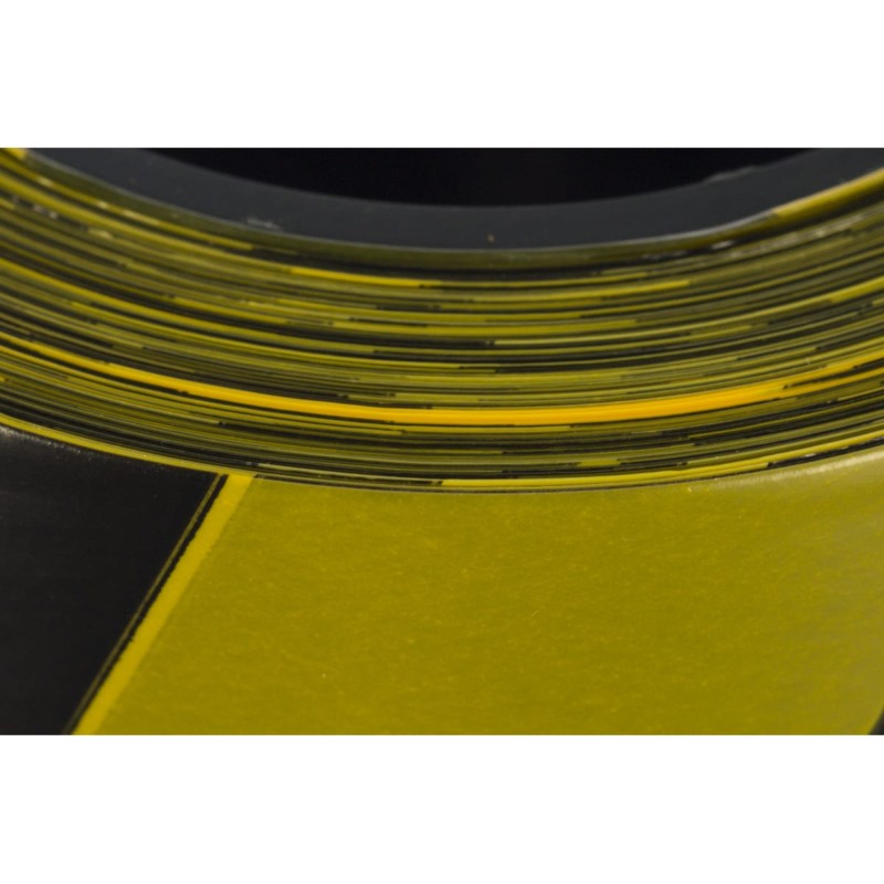 Лента сигнальная Зубр 12242-75-200, черный/желтый, 75мм х 200м