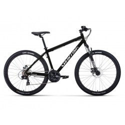 Велосипед горный Forward Sporting 2.0 D, 27,5", 8 скоростей, рост 17", черный/белый