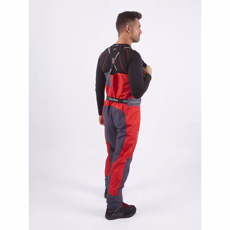 Полукомбинезон-вейдерсы Finntrail Aquamaster 1536, мембрана Hard-Tex,  красный, размер 42-44 (XS), 160-170 см