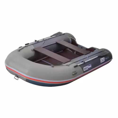 Надувная лодка ПВХ Flinc Boatsman BT365SK, пайол фанерный, серый/графит
