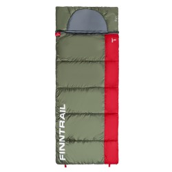 Мешок спальный Finntrail 4Seasons 1030 Red, красный/зеленый (до -15°С)