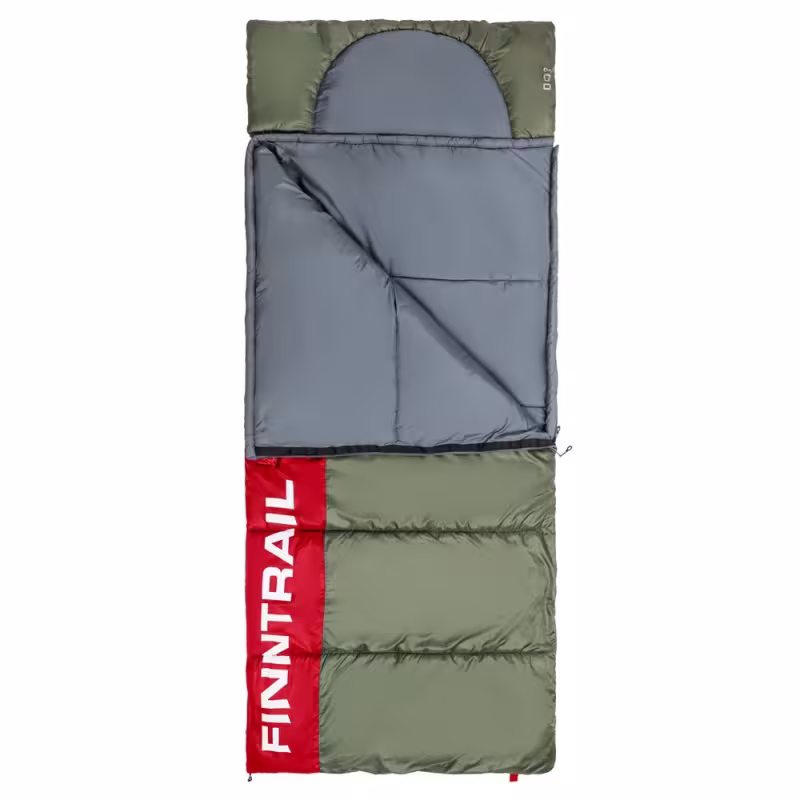 Мешок спальный Finntrail 4Seasons 1030 Red, красный/зеленый (до -15°С)