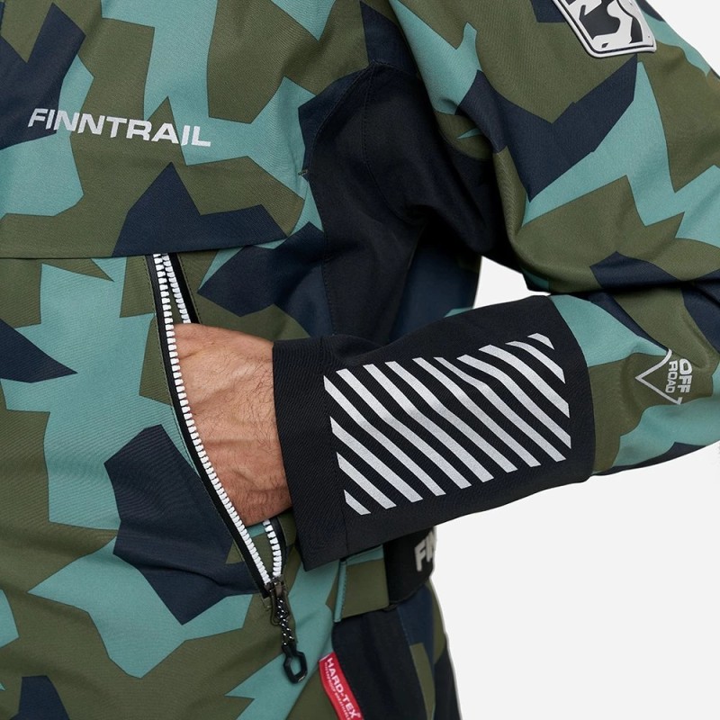 Куртка мужская Finntrail Speedmaster CamoArmy, зеленый камуфляж, размер 42-44 (XS), 160-170 см