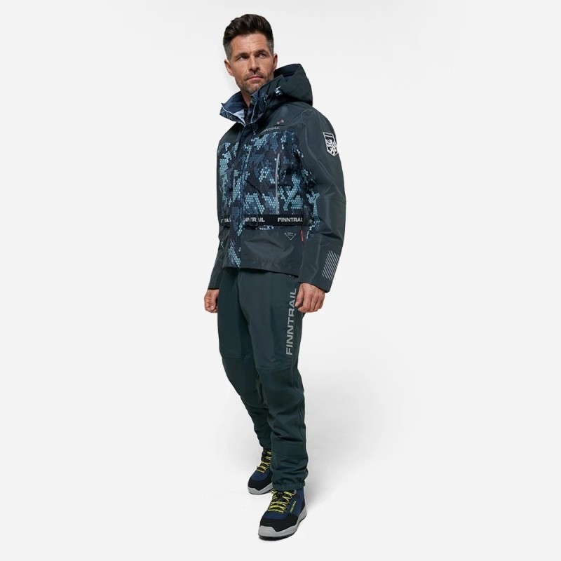 Куртка мужская Finntrail Mudway 2010 CamoGrey, мембрана Hard Tex, серый, размер 58-60 (XXL), 185-195 см