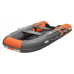 Надувная лодка ПВХ Gladiator E380 S, НДНД, оранжевый/темно-серый