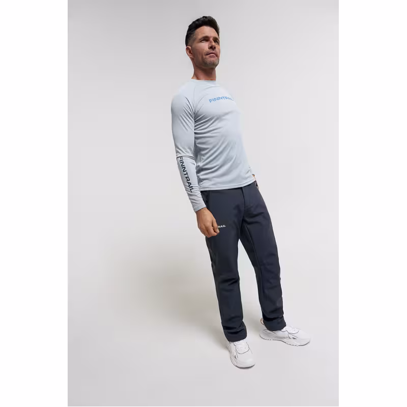 Лонгслив мужской Finntrail Wave 6606, полиэстер, серый, размер 48-50 (M), 170-180 см