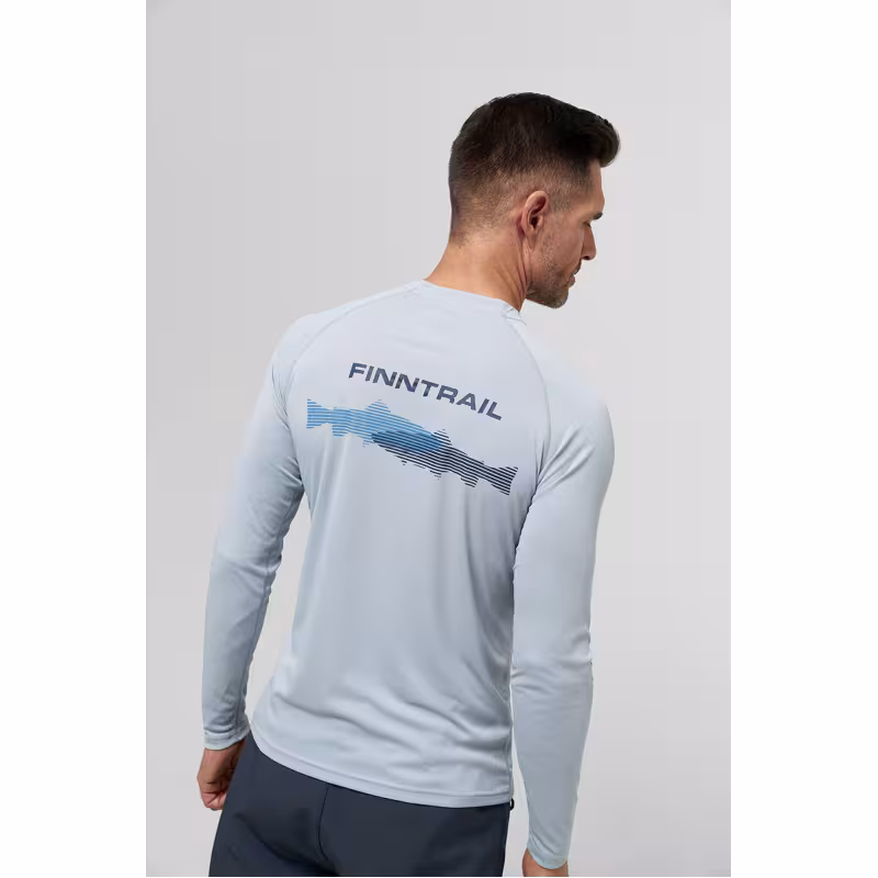Лонгслив мужской Finntrail Wave 6606, полиэстер, серый, размер 54-56 (XL), 180-190 см