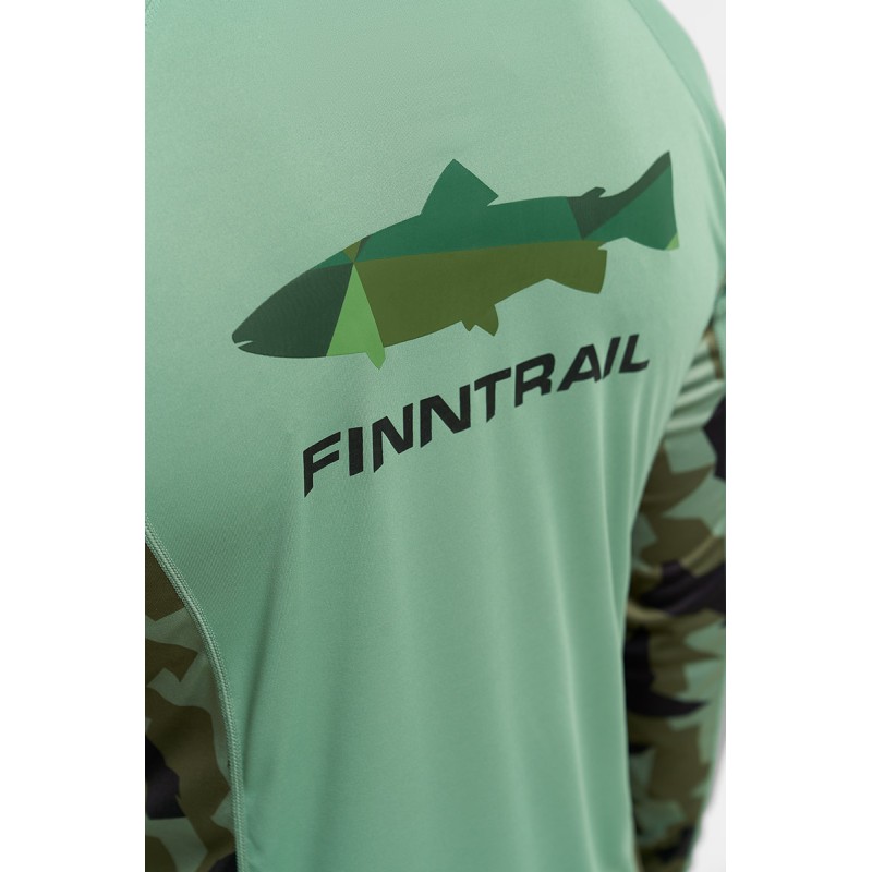 Джемпер мужской Finntrail Wave 6606, полиэстер, зеленый, размер XS, 160-170 см